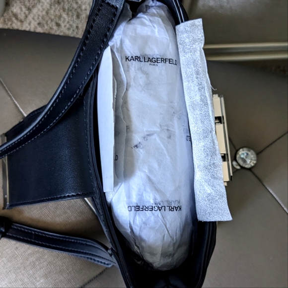 Karl Lagerfeld Accessorize stylishly with this versatile bucket bag crafted from - Picture 10 of 10